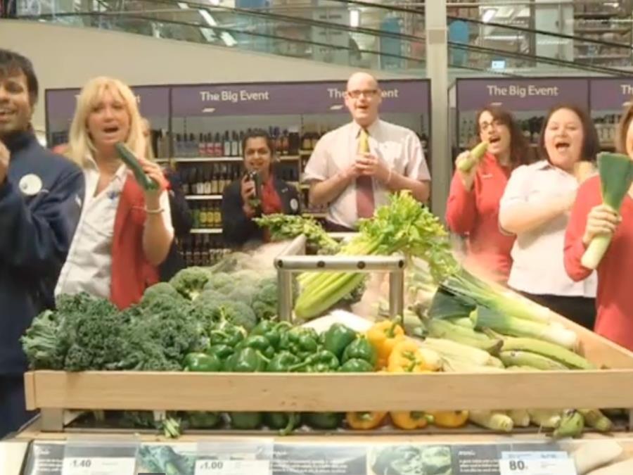 Tesco's Purley team take on TV entertainment challenge Bogof The Grocer