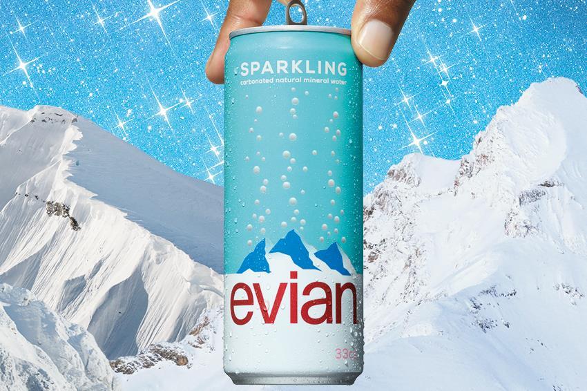 Evian launches its first sparkling water in a can, News