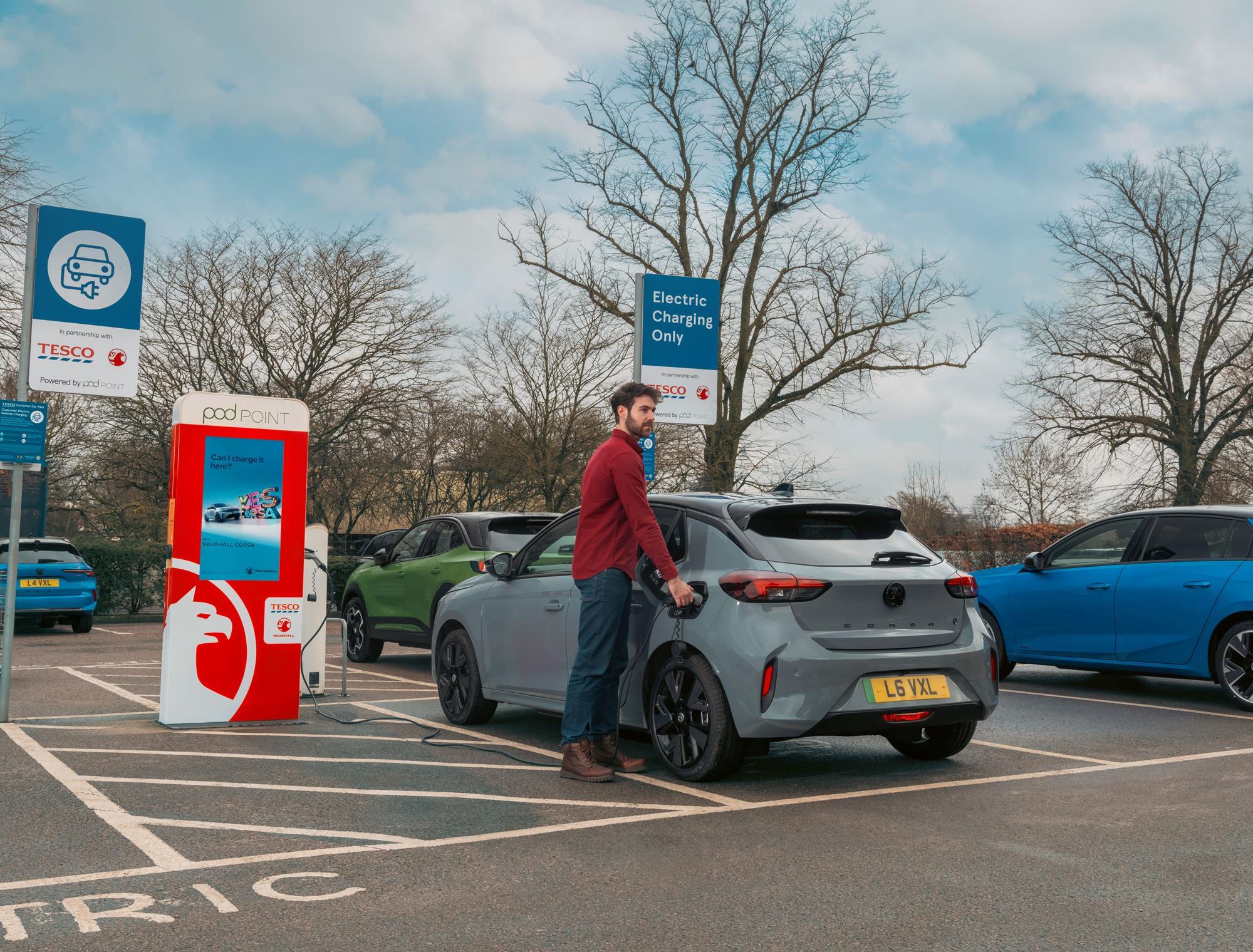 Is it free to charge your car at deals tesco