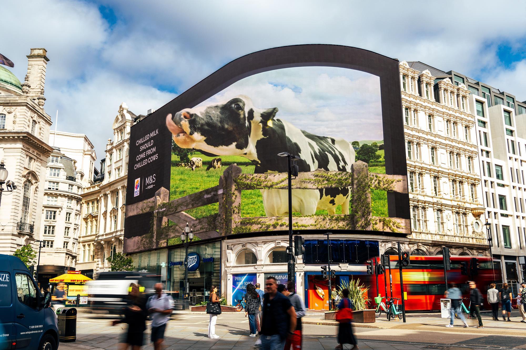 M&S launches 'world first live-action 3D' billboard campaign