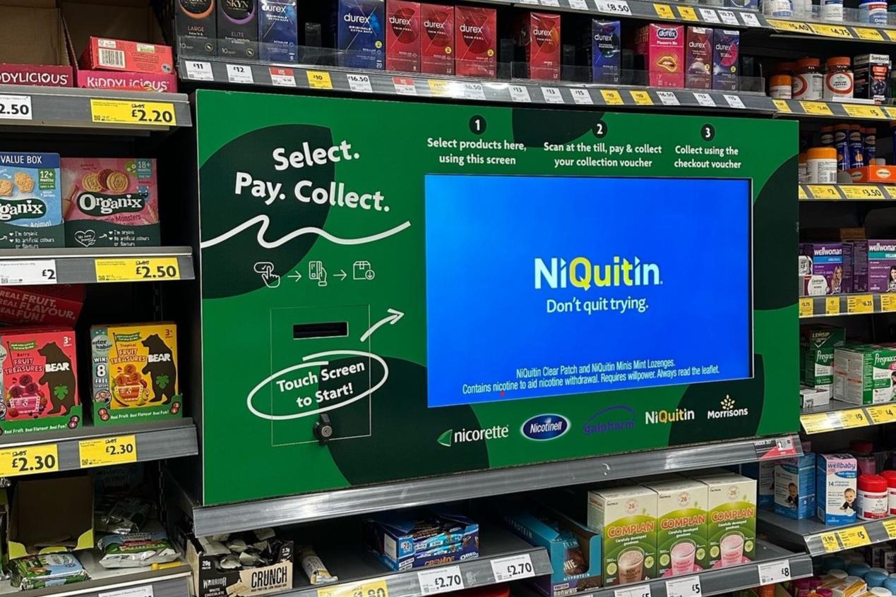 morrisons tobacco counter Morrisons trials self-service 'select, pay, collect' tech