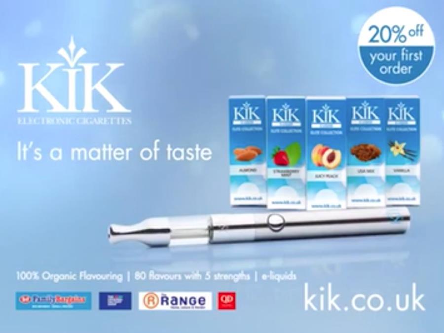 Kik E-Cigarettes scores TV first with vaping ads | News | The Grocer