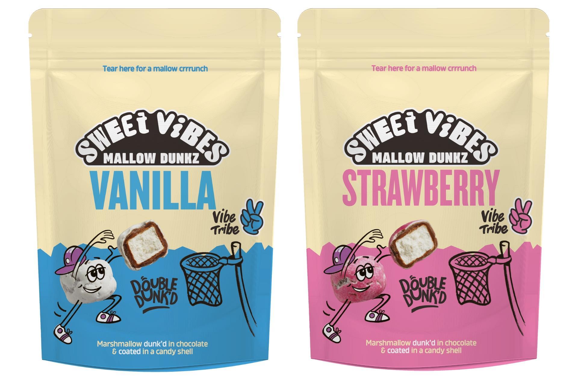 Sweet Vibes Mallow Dunkz Vanilla Pouch 100g - Happy Candy UK LTD