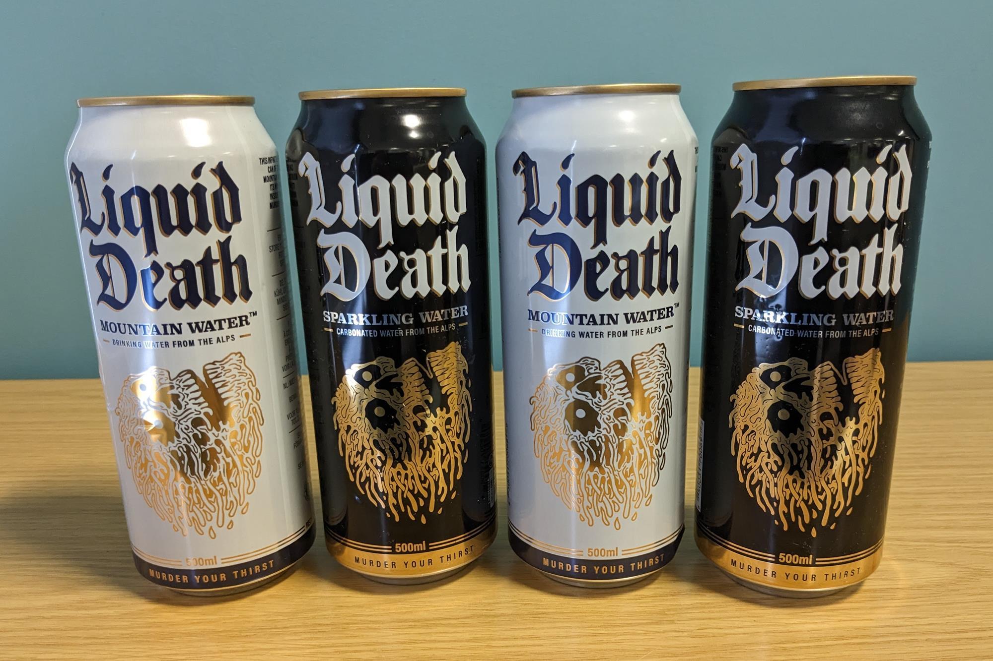 Liquid Death Sparkling Water - Liquid Death - Buy Non Alcoholic Beer Online  - Half Time Beverage