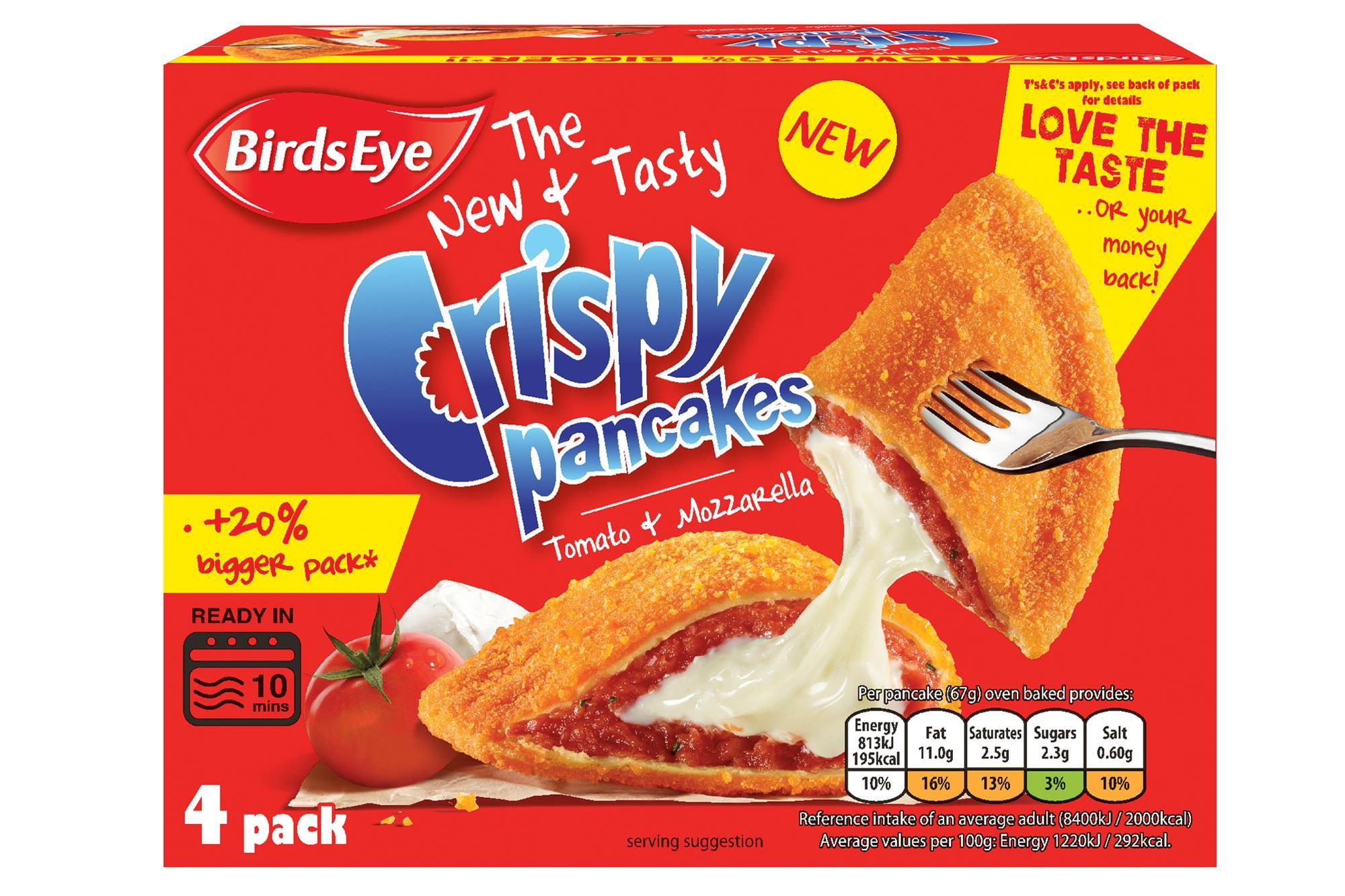 Birds Eye Crispy Pancakes Tomato & Mozzarella: acid test | Analysis &  Features | The Grocer