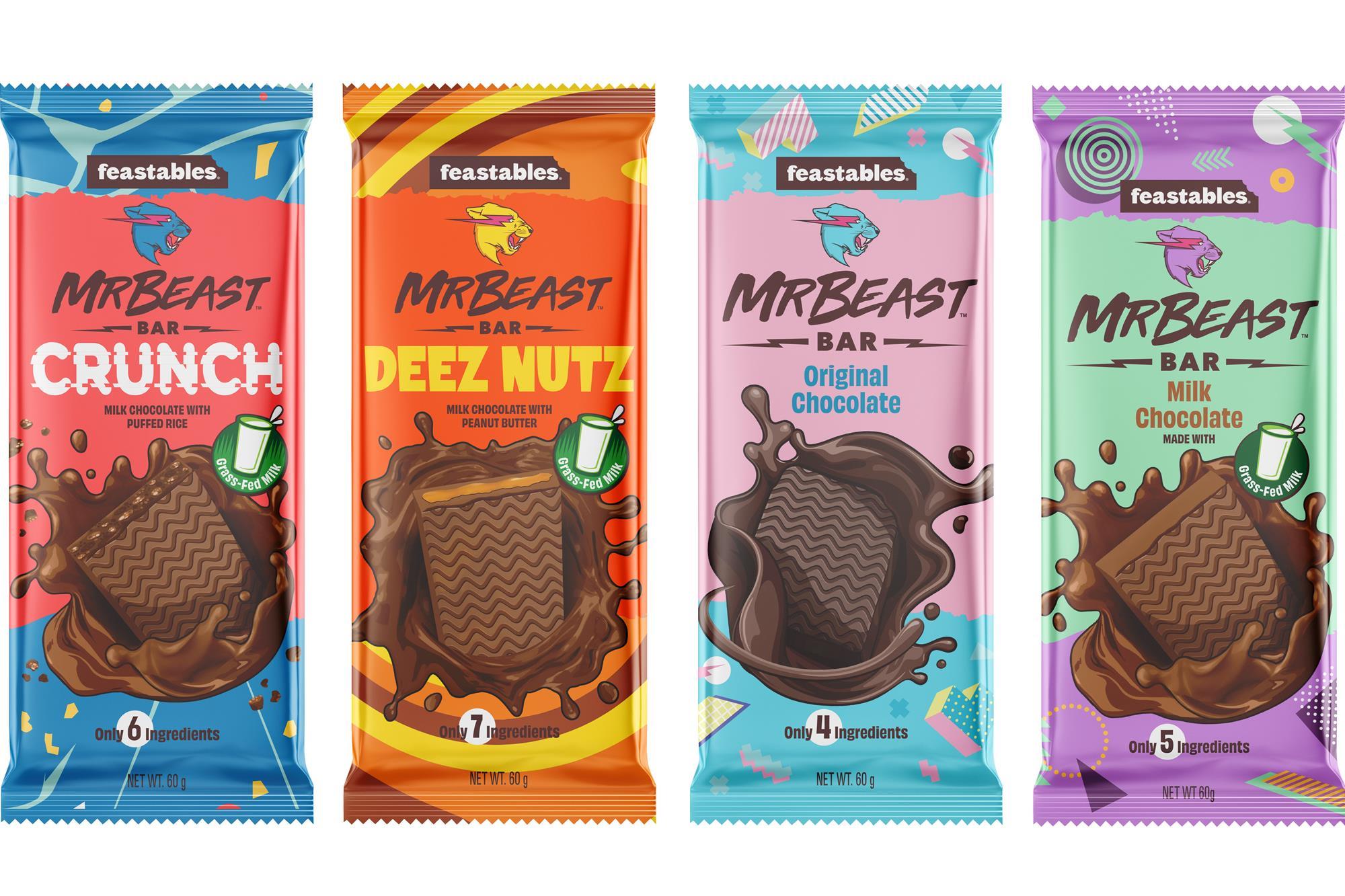 MrBeast Feastables Chocolate, Avaliable In Australia