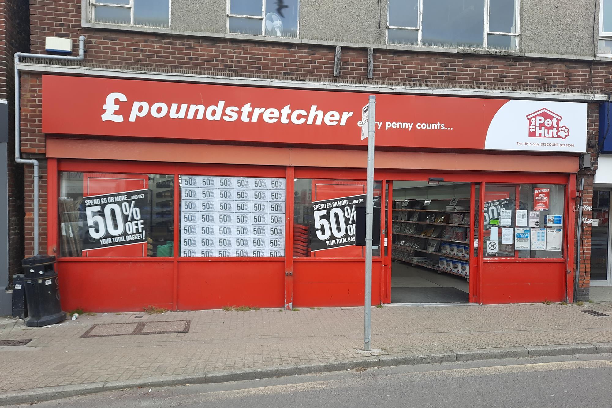 Poundstretchers on sale