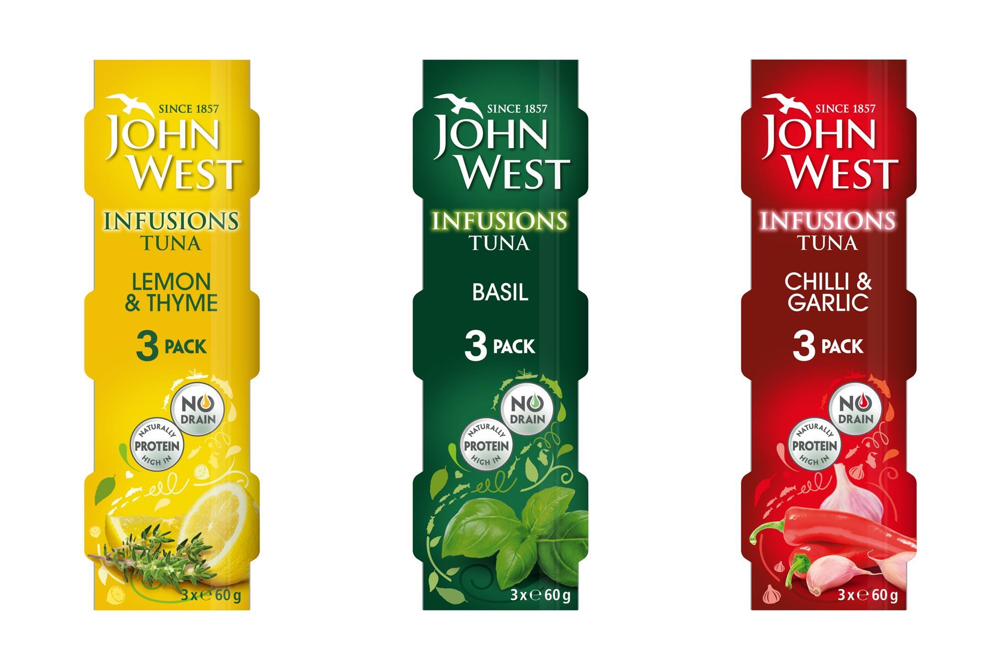 Buy John West Tuna Infusions With Basil 80g Online | Carrefour UAE - View #3