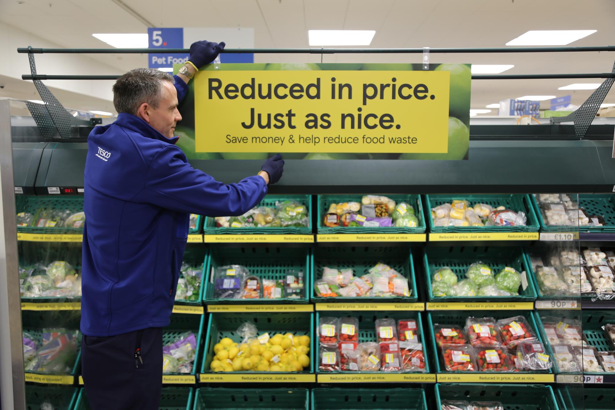 Tesco trampoline reduced sales to clear