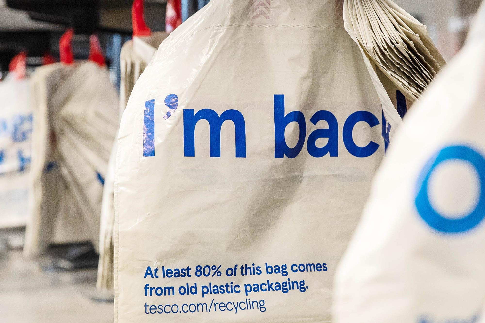 Tesco bins 5p plastic carrier bags forever - now you'll have to get a bag  for life