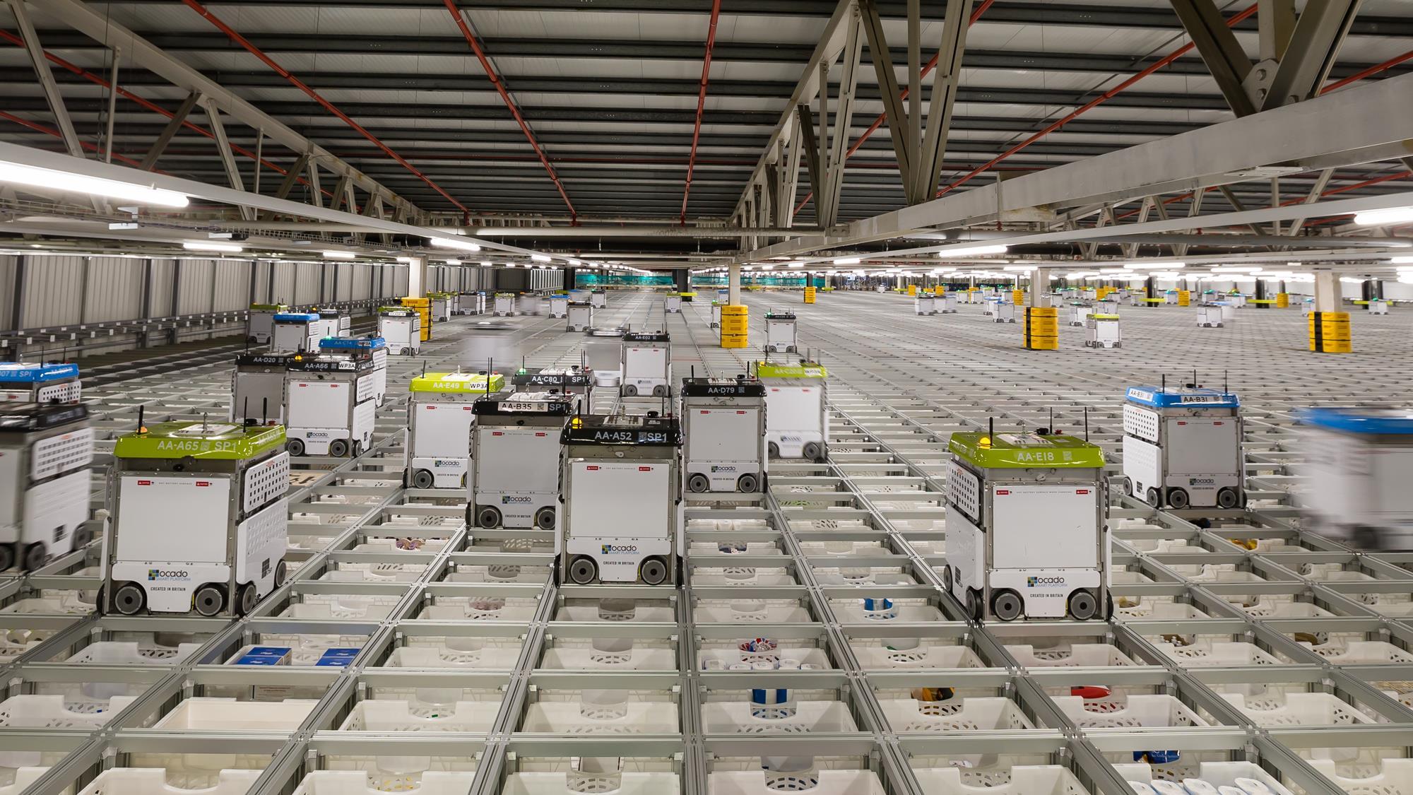 Ocado's new warehouse clearance