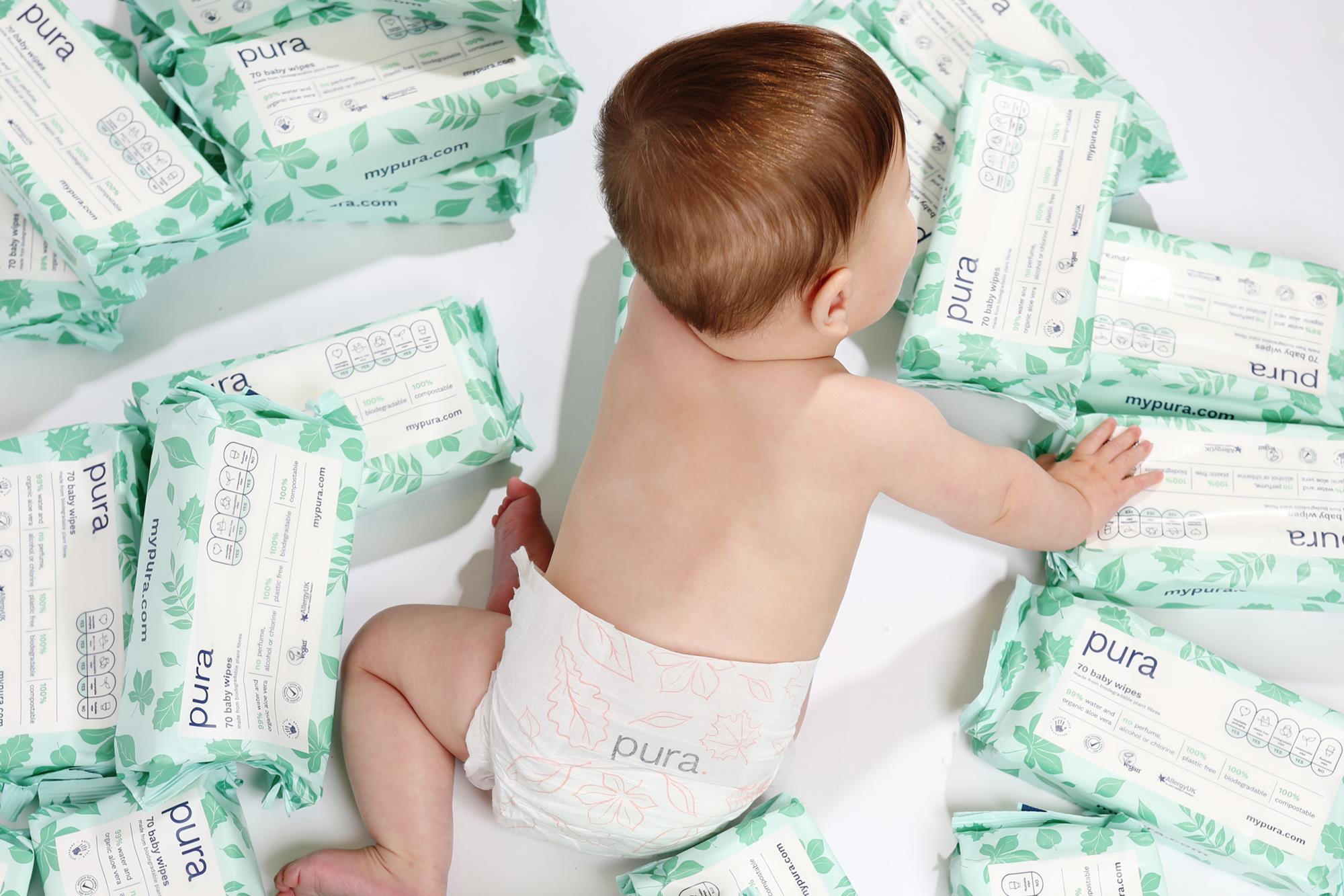 Pura baby wipes sales