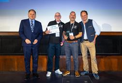 FoF winners with Henry Dimbleby annd Barney Mauleverer