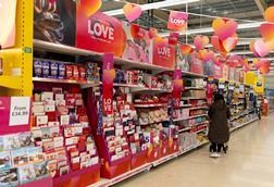 TESCO valentines day seasonal old swan liverpool