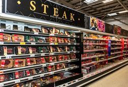 Sainsburys steak meat aisle Sutton Credit Nova Photo Atelier