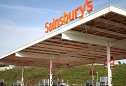 Sainsbury's forecourt