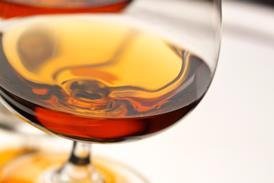 Glass of cognac