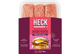 Heck sausage rashers new packaging