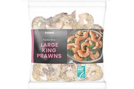 Iceland Peeled Raw Extra Large King Prawns 240g, £5.50 (2 for £10)