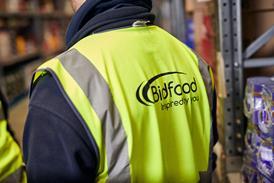 Bidfood logo on high vis