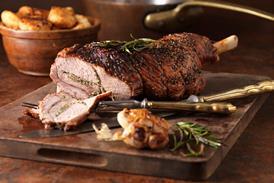 Leg of lamb roast dinner easter