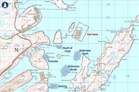 Overlay/context plan for proposed redevelopment and expansion of Fish Holm fish farm - Scottish Sea Farms