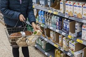 Purchasing Lactose Free Milk - stock photo