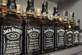 Jack Daniels bottles on shelf