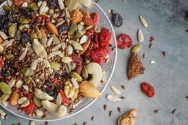 health snack nuts fibre