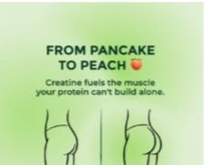 Nutrition Geeks - Social Media (Paid Ad) - Creatine From Pancake to Peach