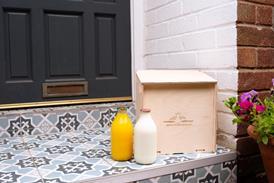 Modern Milkman doorstep