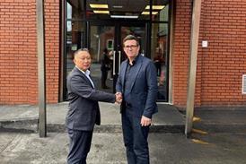 Mizkan - Mayor Andy Burnham and Mizkan’s UK CEO, Chikara Tanaka