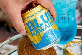 Au Vodka Blue Hawaiian