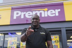 Emile Heskey at a Premier store