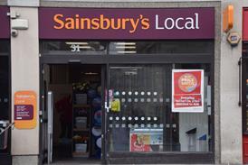 Sainsbury's Local supermarket in London - stock photo