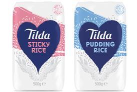 Tilda dry rice packs