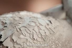 still from sanex ad featuring clay on black skin