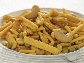 bombay mix nuts snack bowl