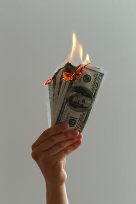 Burn money