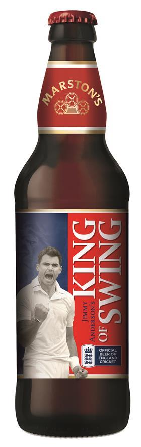 King of Swing James Anderson beer