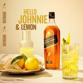 Johnnie Walker Black & Lemon