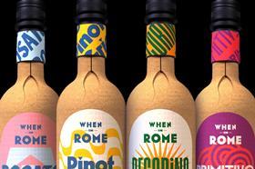 When in Rome Wine - Paper wine bottles