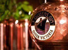Pickering's Gin Queen Victoria Gin draft tap for Cunard