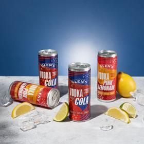 Glens RTD - Glens Vodka & Cola and Glens Vodka & Pink Lemonade