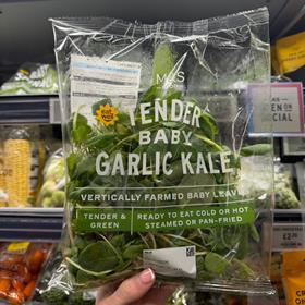M&S vertically farmed Garlic Baby Kale
