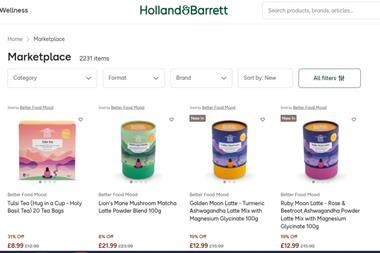 Holland & Barrett adds online market place