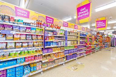 sainsburys seasonal aisle diwali community