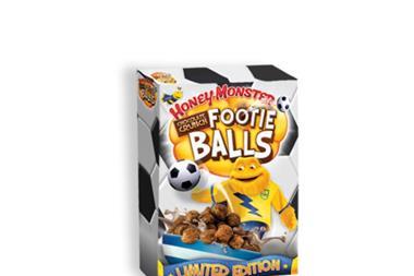 Honey monster football packaging