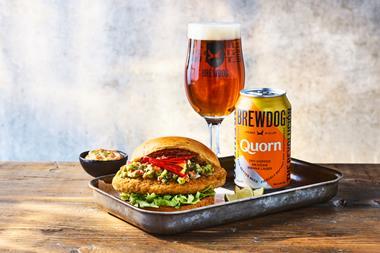 Quorn x BrewDog - burger and beer