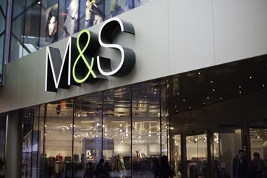 M&S marks and spencer store front shop supermarket